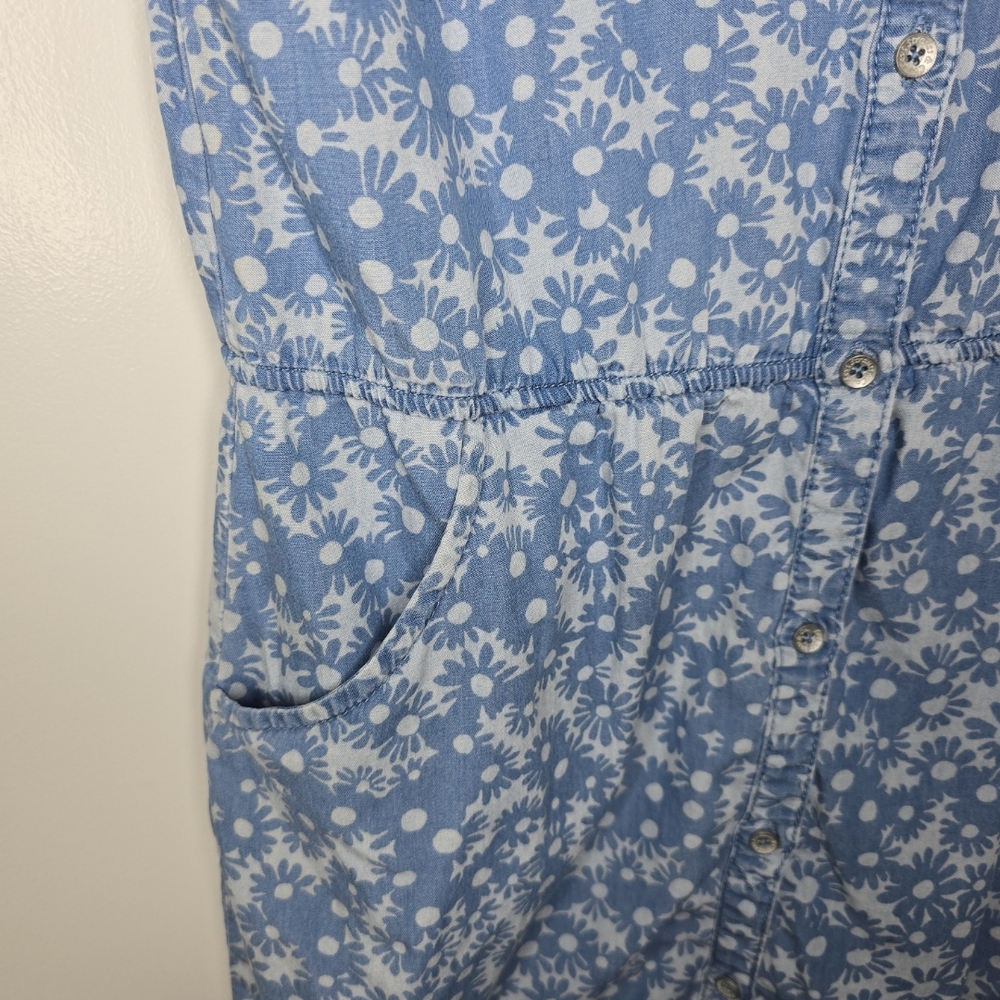 Levi's Blue Floral Denim Dress - Picture 4 of 6